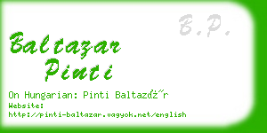 baltazar pinti business card